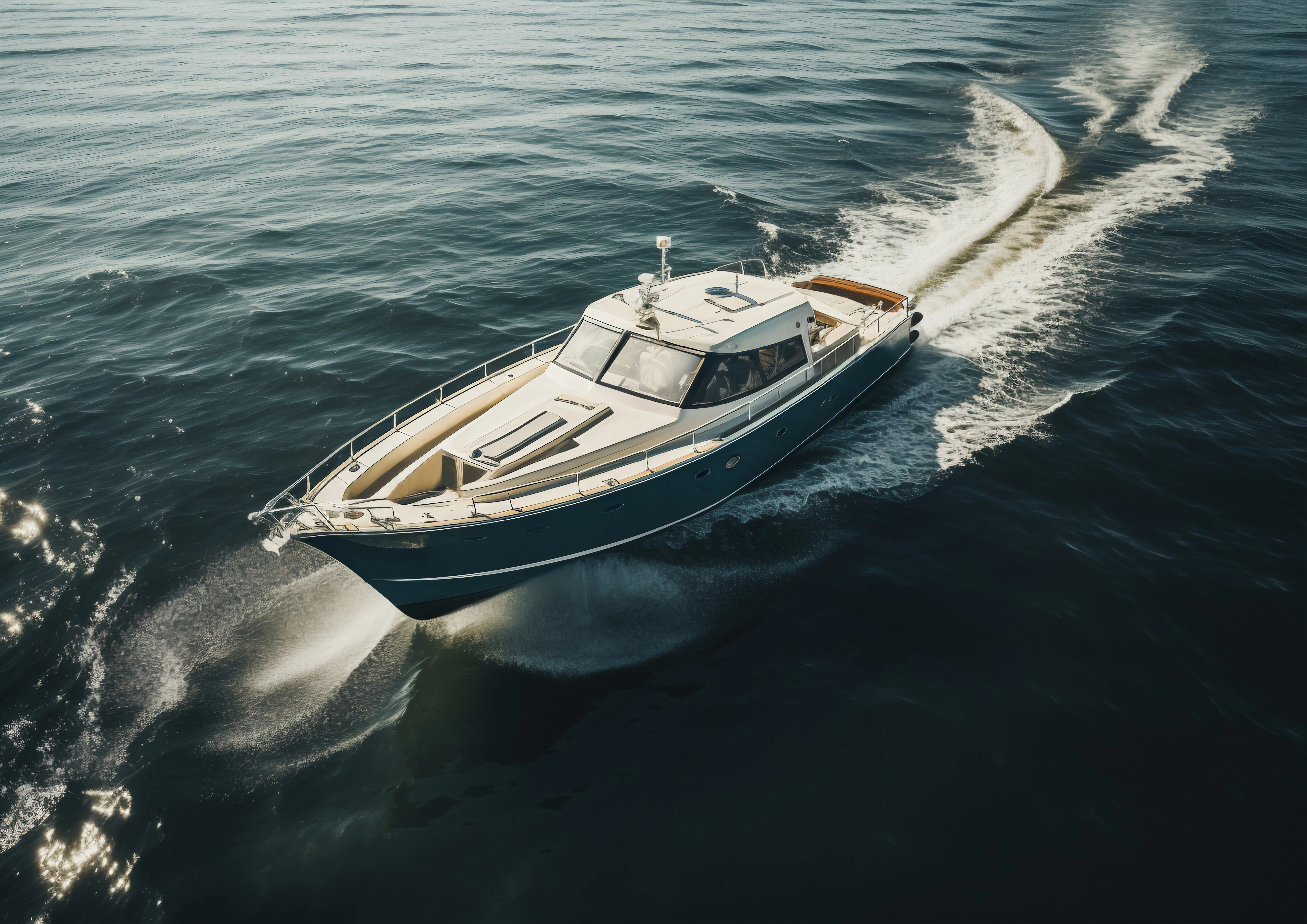 Yacht auf dem Meer